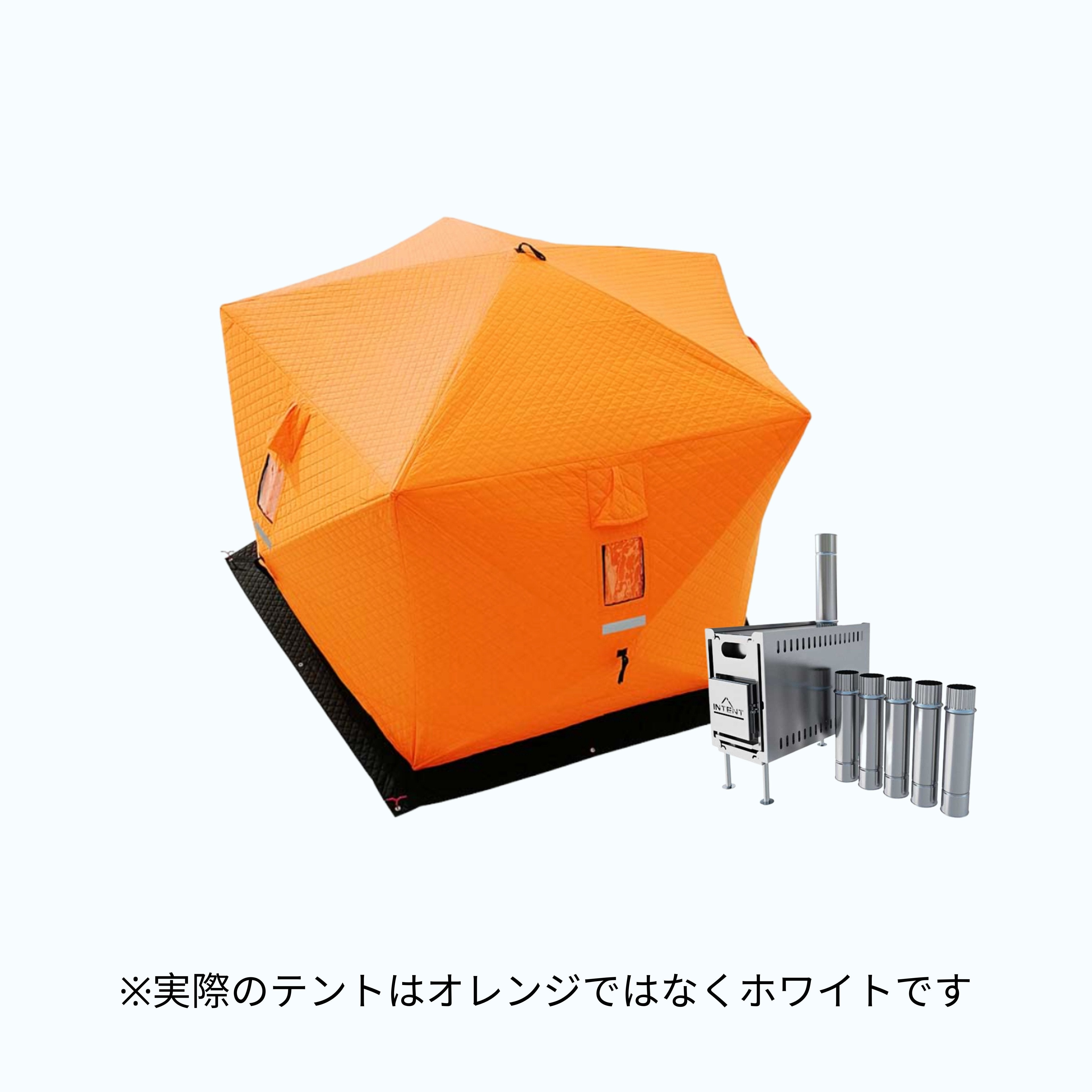 【新品】テントサウナセット キューブ6（ストーブ2台付） + 手ぶらセットのレンタル情報