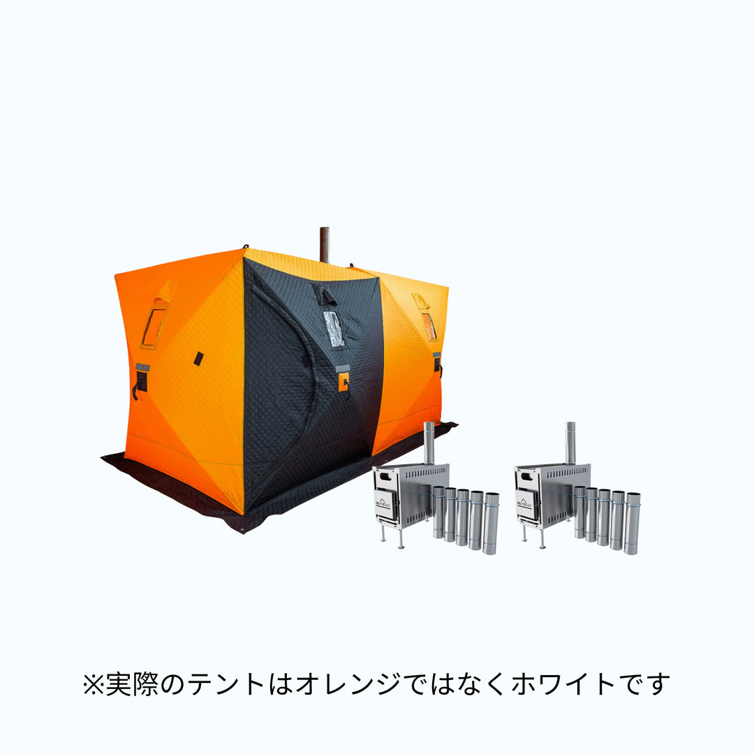キューブ8（ストーブ2台付） + 手ぶらセットのレンタル情報